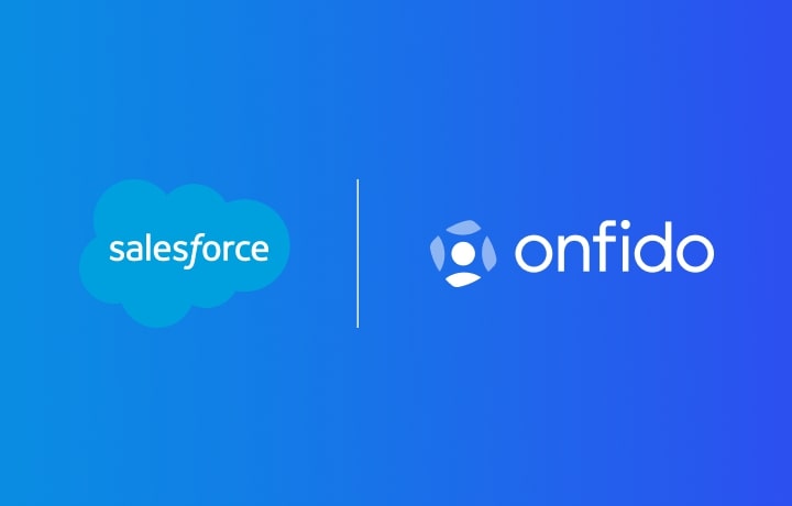 Salesforce and Onfido logos