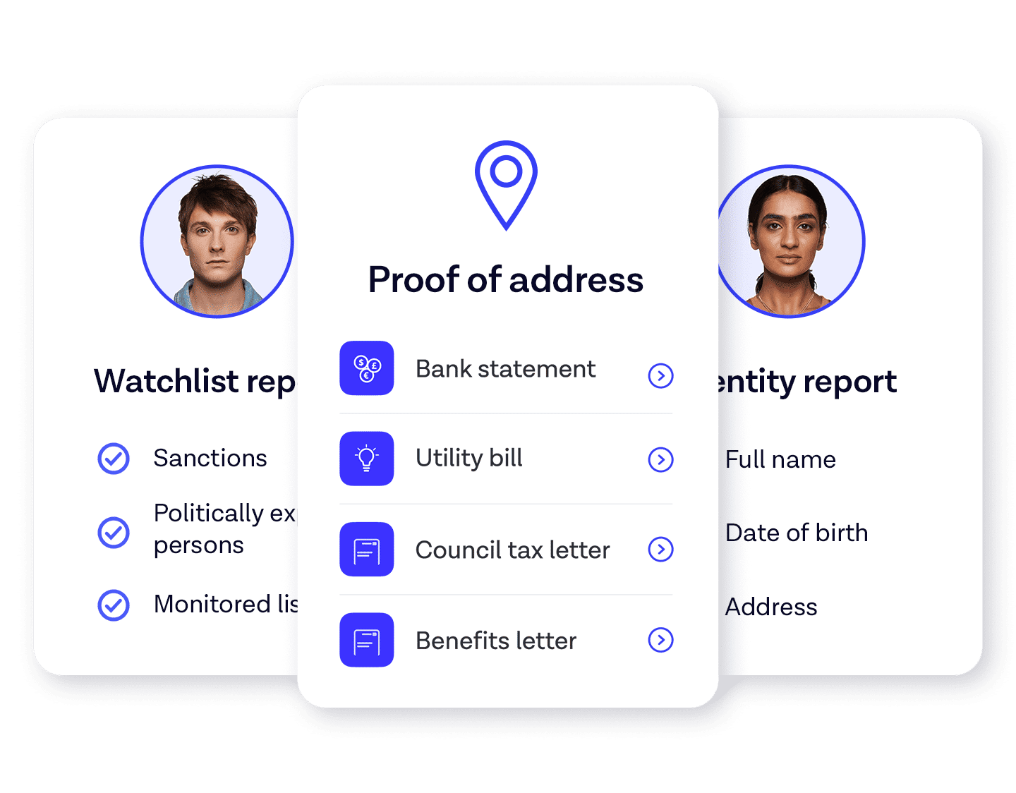 data verification screens