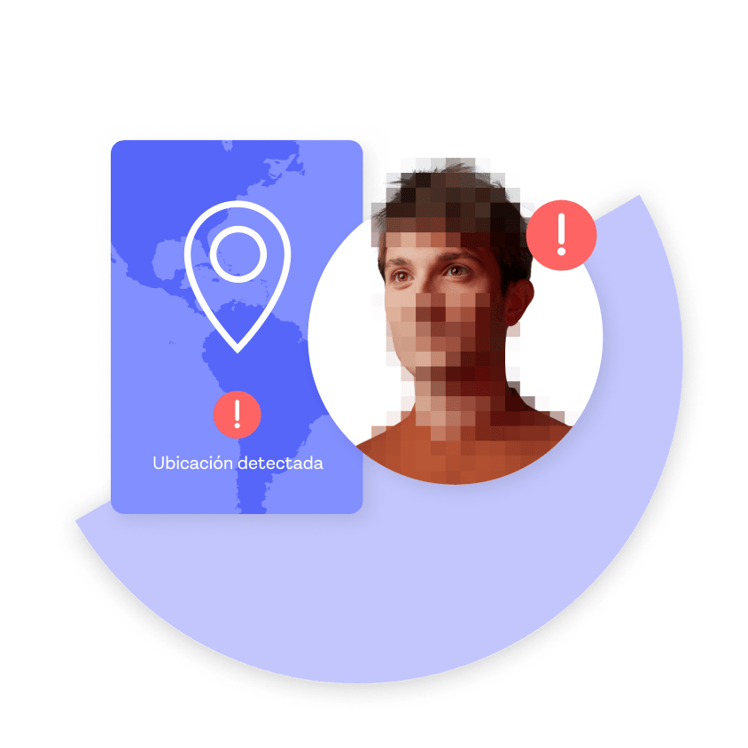 Identificación de un usuario fraudulento mediante el análisis de ubicación.